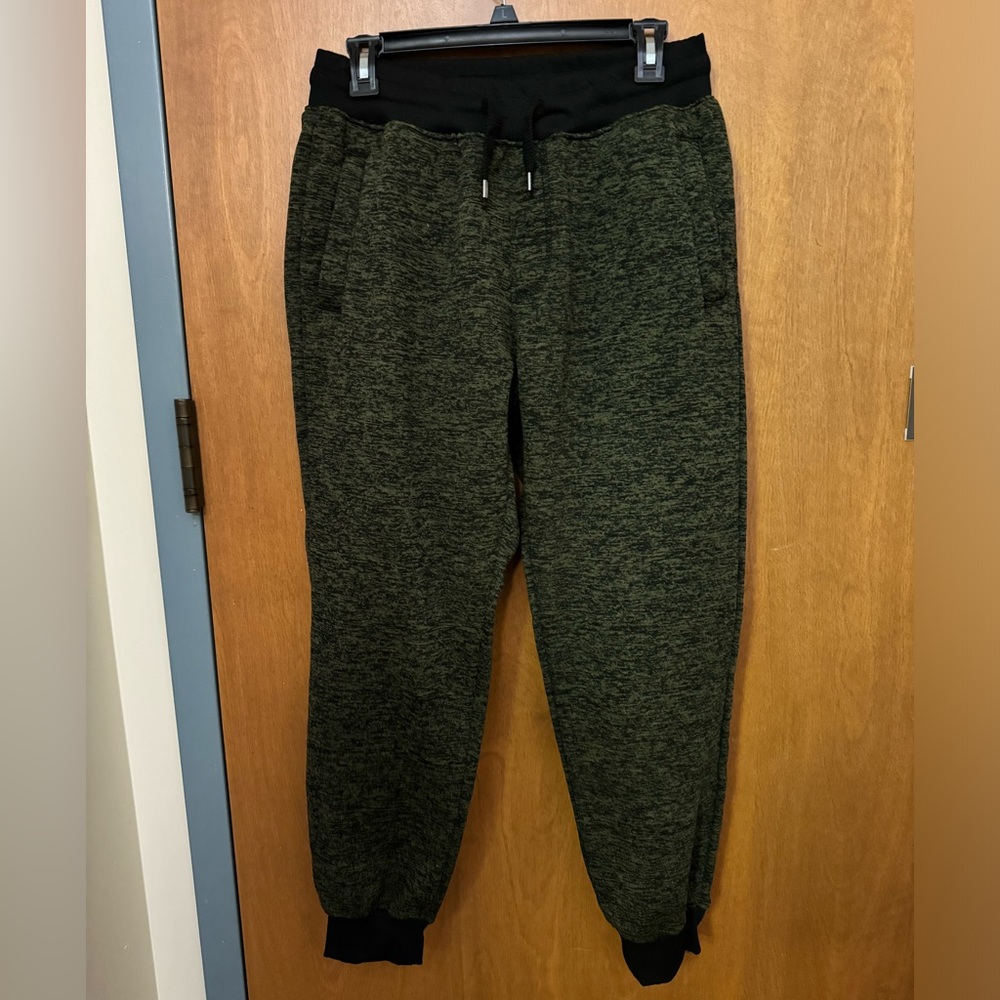 South Pole Dark Green Banded Sweatpants